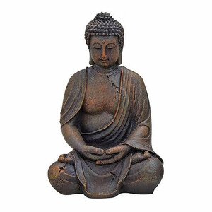 Buddha meditující japonská soška v hnědé barvě 38 cm - 38 cm