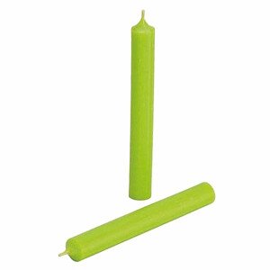 Parafínová stolní svíčka světle zelená 18 cm - 18 x 2 cm