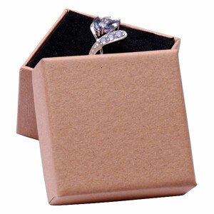 Papírová dárková krabička na prsteny 5 x 5 cm - 5 x 5 x 3,2 cm