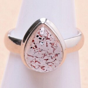 Křišťál Orire - křišťál štěstí prsten stříbro Ag 925 R84 - 56 mm (US 7,5) cm, 5,2 g