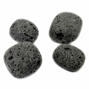 Lávový kámen tromlované kousky - S - cca 1,5 - 2 cm