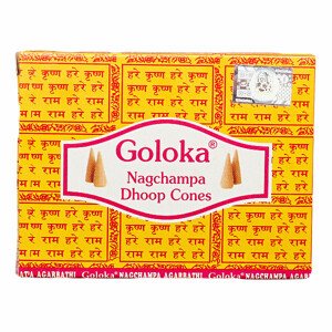 Vonné kužely Goloka Nagchampa Dhoop Cones - 10 ks