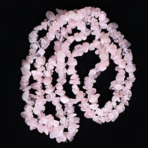 Růženín náhrdelník sekaný - cca 45 cm