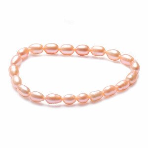 Dámský perlový náramek perly 9 mm - obvod cca 16 až 21 cm