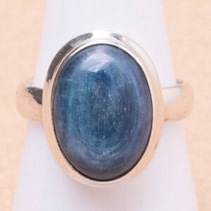 Kyanit prsten stříbro Ag 925 25656 - 56 mm (US 7,5), 6,2 g