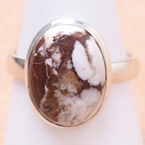 Magnezit Wild horse prsten stříbro Ag 925 57171 - 59 mm (US 9), 5,3 g