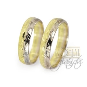 Zlaté snubní prsteny 0009 + DÁREK ZDARMA