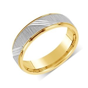 L'AMOUR snubní ocelový prsten pro muže i ženy velikost obvod 50 mm
