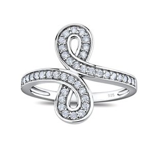 Stříbrný prsten INFINITY s Brilliance Zirconia velikost obvod 63 mm