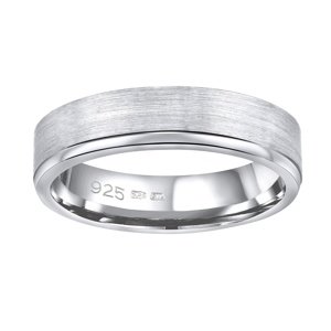 Snubní stříbrný prsten MADEIRA v provedení bez kamene pro muže i ženy velikost obvod 73 mm