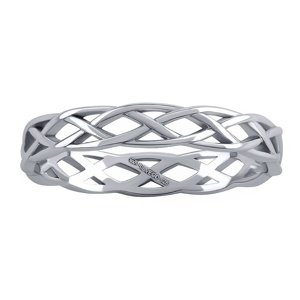 Keltský stříbrný prsten Laise velikost obvod 62 mm