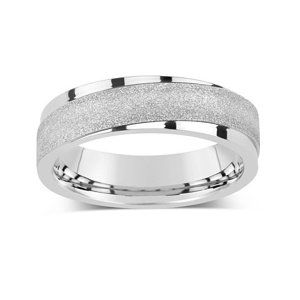Snubní ocelový prsten pro muže a ženy velikost obvod 71 mm