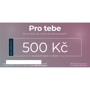 BRUNOshop.cz Elektronický poukaz PRO TEBE 500 Kč P0008