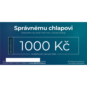 BRUNOshop.cz Elektronický poukaz PRO SPRÁVNÉHO CHLAPA 1 000 Kč P0009