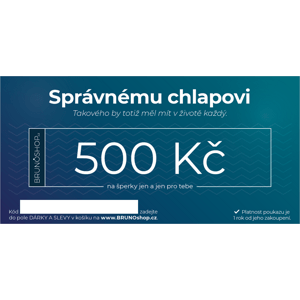 BRUNOshop.cz Elektronický poukaz PRO SPRÁVNÉHO CHLAPA 500 Kč P0009