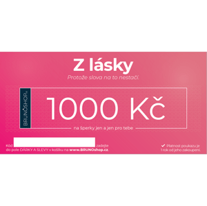 BRUNOshop.cz Elektronický poukaz Z LÁSKY 1 000 Kč P0010