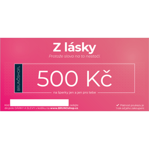 BRUNOshop.cz Elektronický poukaz Z LÁSKY 500 Kč P0010