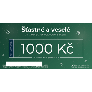 BRUNOshop.cz Elektronický poukaz VÁNOČNÍ 1 000 Kč P0011