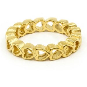 BRUNO Srdíčkový prsten GOLD S3213 - velikost 6 (EU: 51,5 - 53,5)