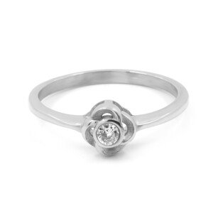 BRUNO Jemný prsten ROSE s kamínkem S3900 - velikost 9 (EU: 59 - 61)