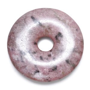 Aranys Přívěsek donut z léčivých kamenů, Rodonit 04190
