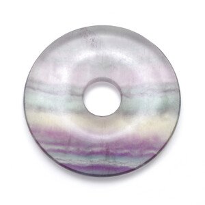 Aranys Přívěsek donut z léčivých kamenů, Fluorit 04191
