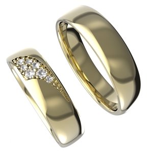 Aranys Zlaté snubní prsteny, Zlato Au 585/1000, Zirkon 16134