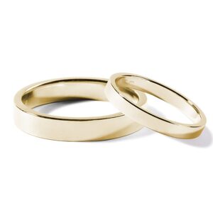 Klasické zlaté snubní prsteny KLENOTA
