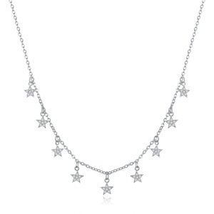 Royal Fashion náhrdelník Pole třpytivých hvězd BSN116