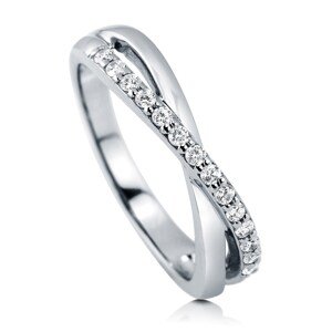 Emporial stříbrný rhodiovaný prsten Zirkonová linie MA-R0431S Velikost: 7 (EU: 54-56)