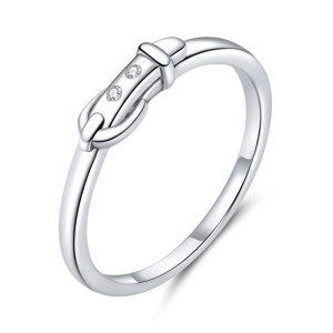Emporial stříbrný prsten Elegantní pásek SCR645 Velikost: 8 (EU: 57-58)
